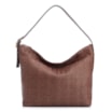Bolsa Hobo Fivela Couro Marrom/Alt Tramado Marrom - imagem 1
