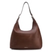 Bolsa Hobo Fivelas Couro Antique Marrom - imagem 1