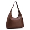 Bolsa Hobo Fivelas Couro Antique Marrom - imagem 2