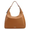 Bolsa Hobo Fivelas Couro Antique Marrom Claro Fivelas - imagem 1
