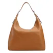 Bolsa Hobo Fivelas Couro Antique Marrom Claro Fivelas - imagem 3