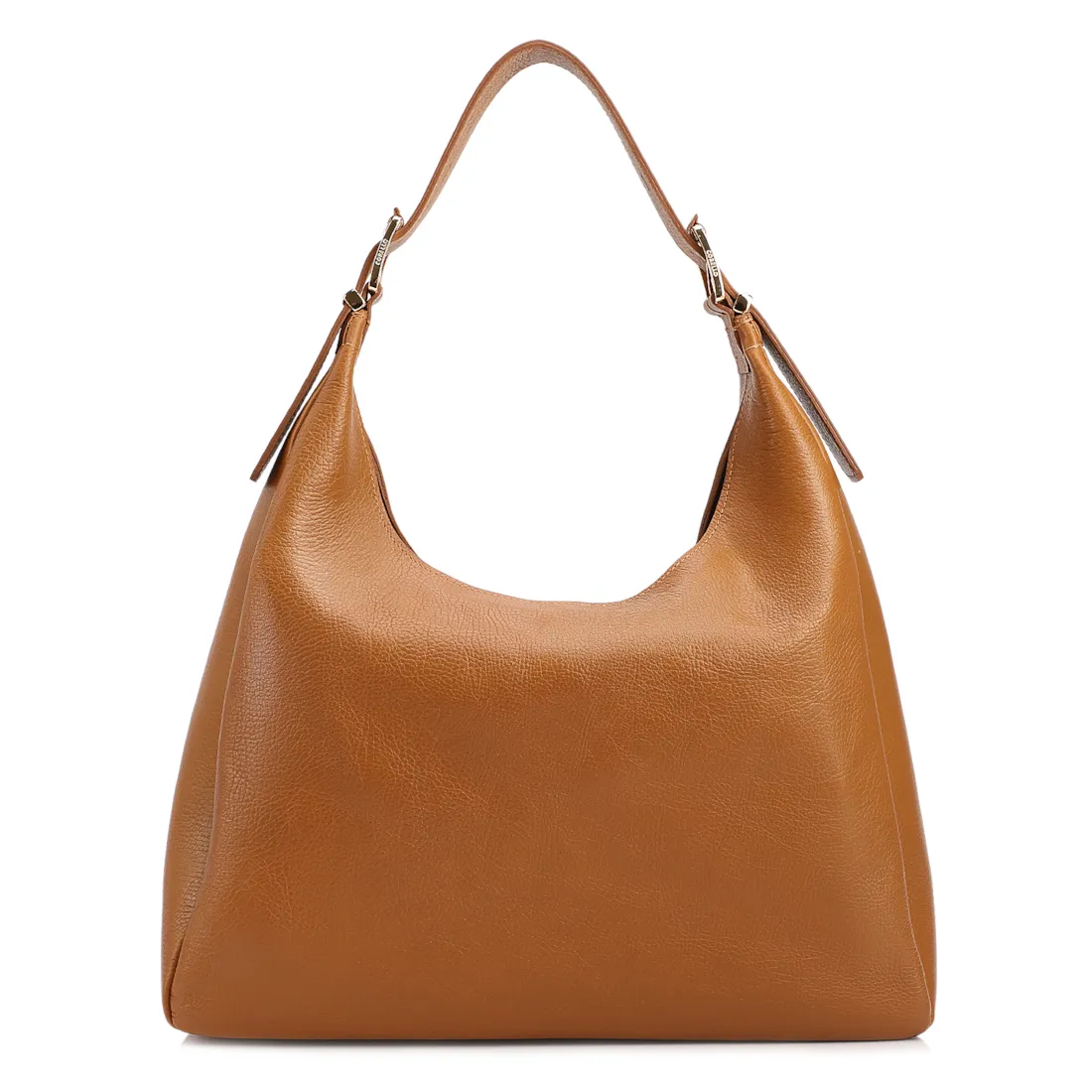 Bolsa Hobo Fivelas Couro Antique Marrom Claro Fivelas - foto 3