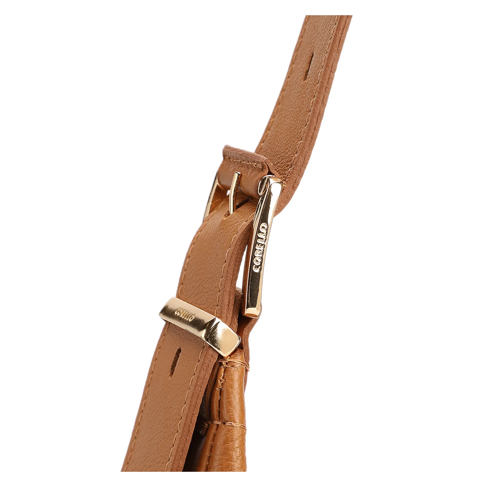 Bolsa Hobo Fivelas Couro Antique Marrom Claro Fivelas