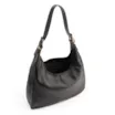 Bolsa Hobo Fivelas Couro Antique Preto - imagem 4