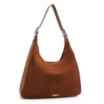 Bolsa Hobo Fivelas Couro Camurça Marrom Claro - imagem 3
