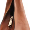 Bolsa Hobo Fivelas Couro Camurça Marrom Claro - imagem 6