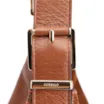Bolsa Hobo Fivelas Couro Camurça Marrom Claro - imagem 8