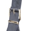 Bolsa Hobo Fivelas Couro Estonado Azul - imagem 5