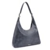 Bolsa Hobo Fivelas Couro Estonado Azul - imagem 2