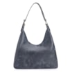 Bolsa Hobo Fivelas Couro Estonado Azul - imagem 3