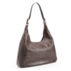 Bolsa Hobo Fivelas Couro Estonado Marrom - imagem 2
