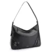 Bolsa Hobo Fivelas Couro Preto - imagem 3