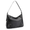 Bolsa Hobo Fivelas Couro Preto - imagem 3
