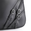 Bolsa Hobo Fivelas Couro Preto - imagem 5