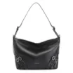 Bolsa Hobo Fivelas Couro Preto - imagem 1