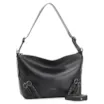 Bolsa Hobo Fivelas Couro Preto - imagem 3
