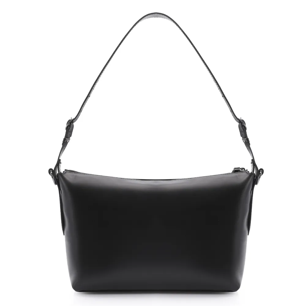 Bolsa Hobo Fivelas Couro Preto - imagem 4