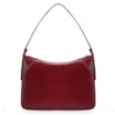 Bolsa Hobo Fivelas Couro Vermelho Cereja - imagem 3