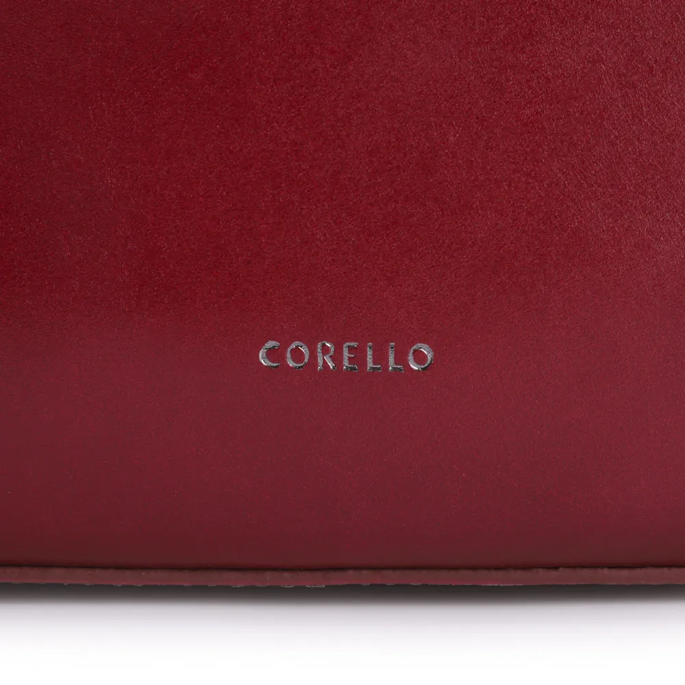 Bolsa Hobo Fivelas Couro Vermelho Cereja - imagem 5