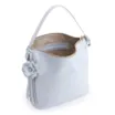 Bolsa Hobo Flor Couro Azul - imagem 4