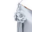 Bolsa Hobo Flor Couro Azul - imagem 7