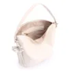 Bolsa Hobo Flor Couro Off White - imagem 5
