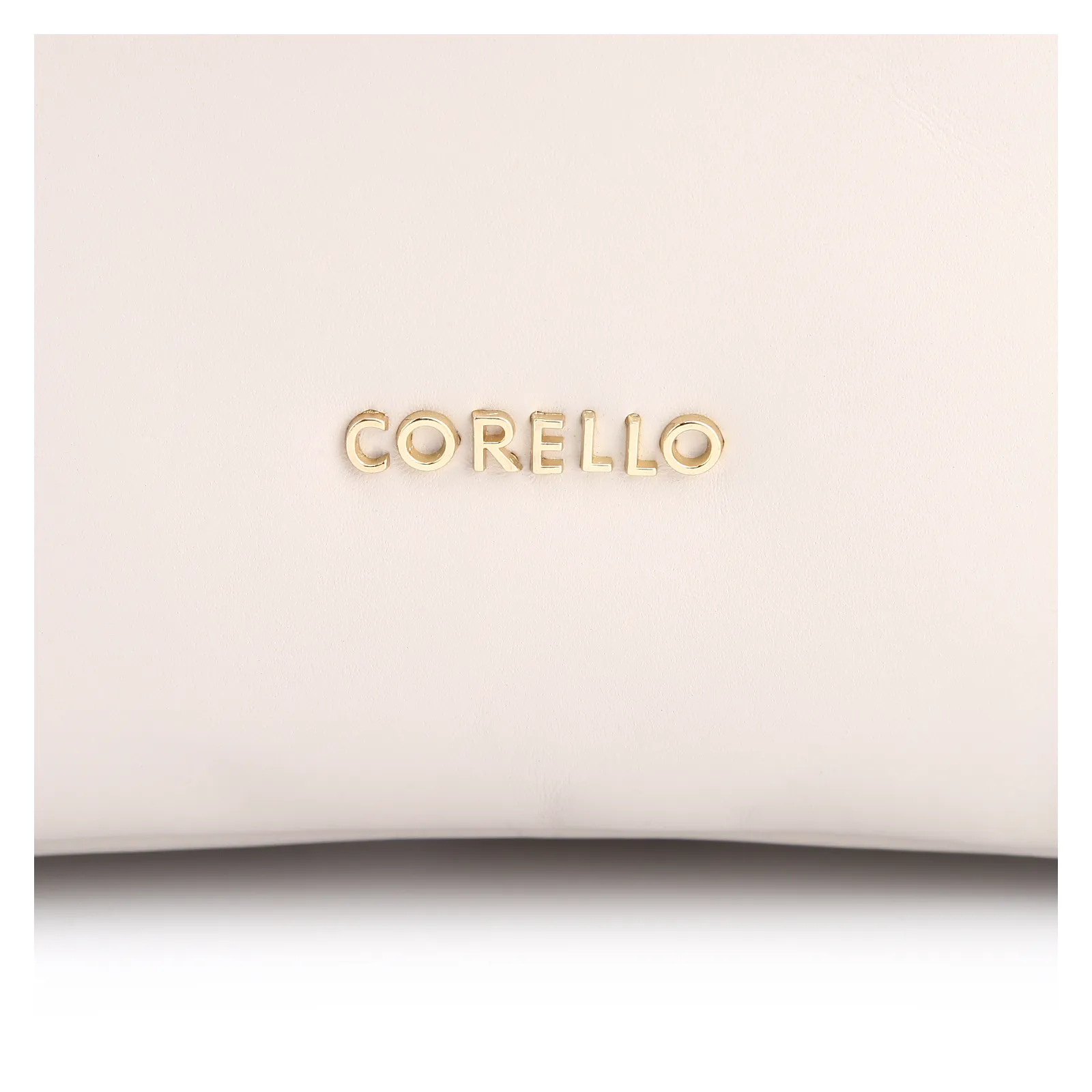Bolsa Hobo Flor Couro Off White