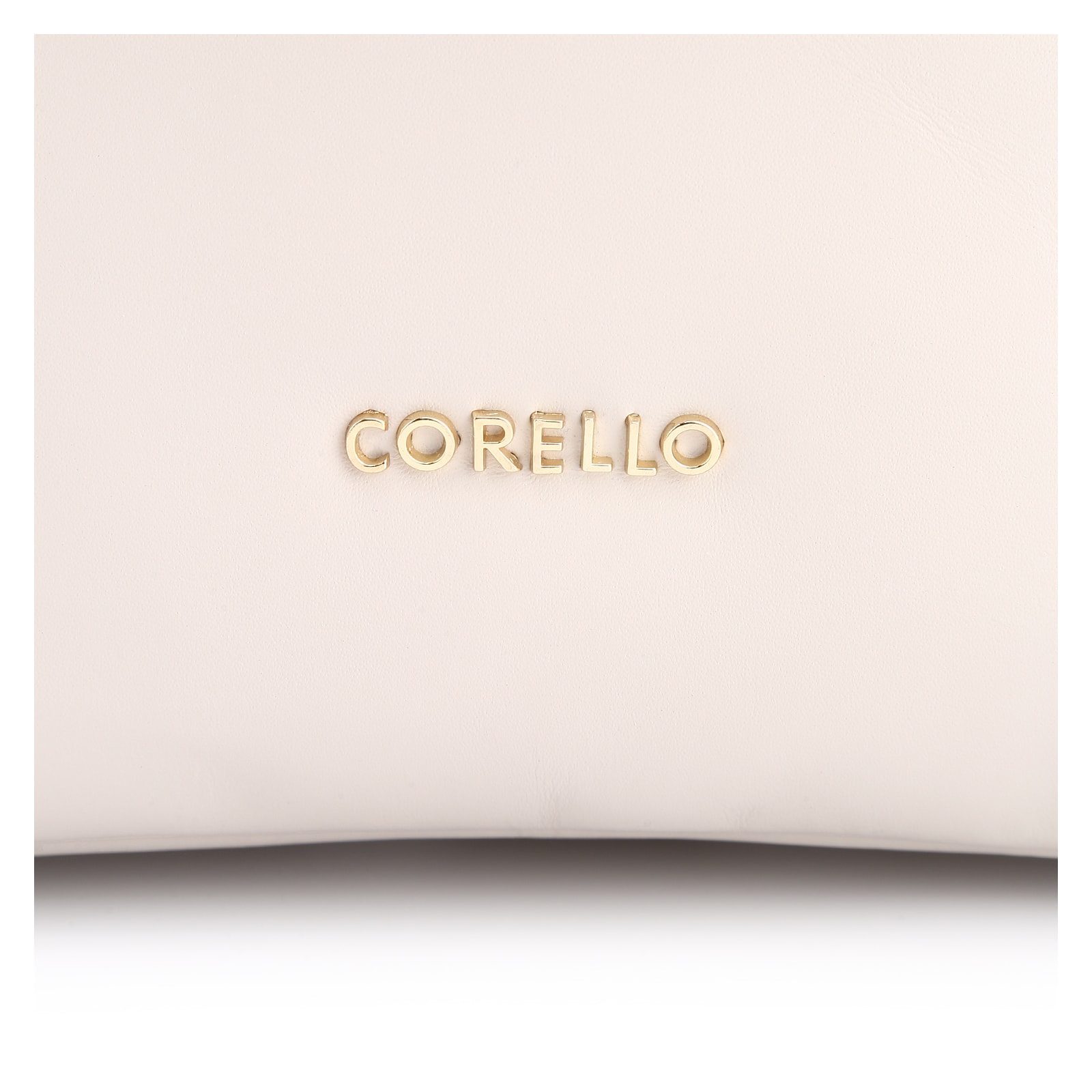 Bolsa Hobo Flor Couro Off White