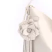 Bolsa Hobo Flor Couro Off White - imagem 8