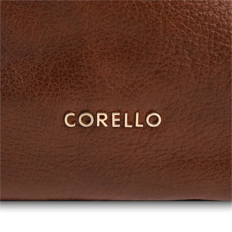 Bolsa Hobo Grande Couro Antique Marrom Escuro Fecho Pingente - foto 6
