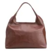Bolsa Hobo Grande Couro Antique Marrom Pingente Medalha - imagem 4