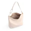  Bolsa Hobo Grande Couro Antique Off White Argolas Alça - imagem 4