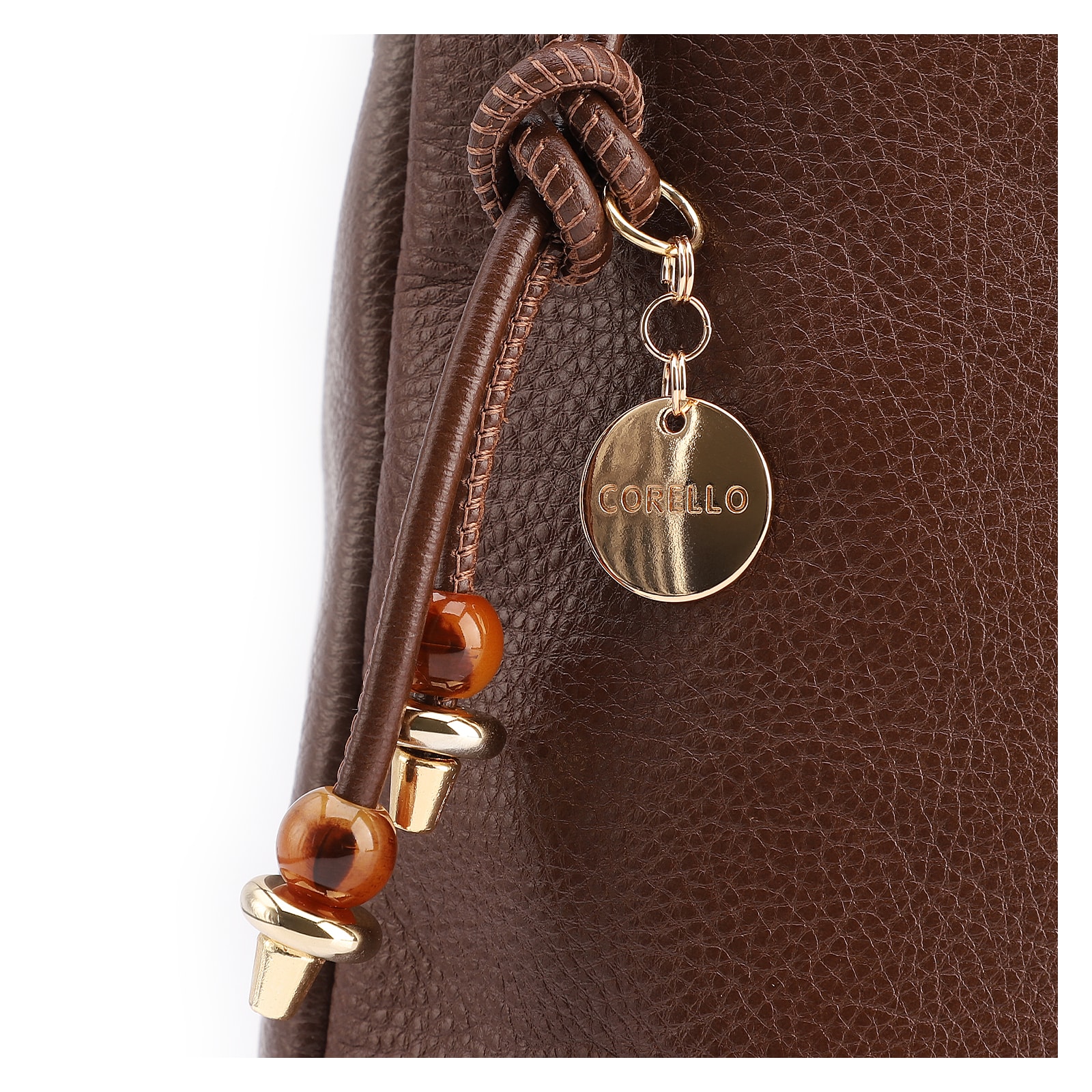 Bolsa Hobo Grande Couro Marrom Alça Larga