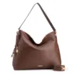 Bolsa Hobo Grande Couro Marrom Alça Larga - imagem 2