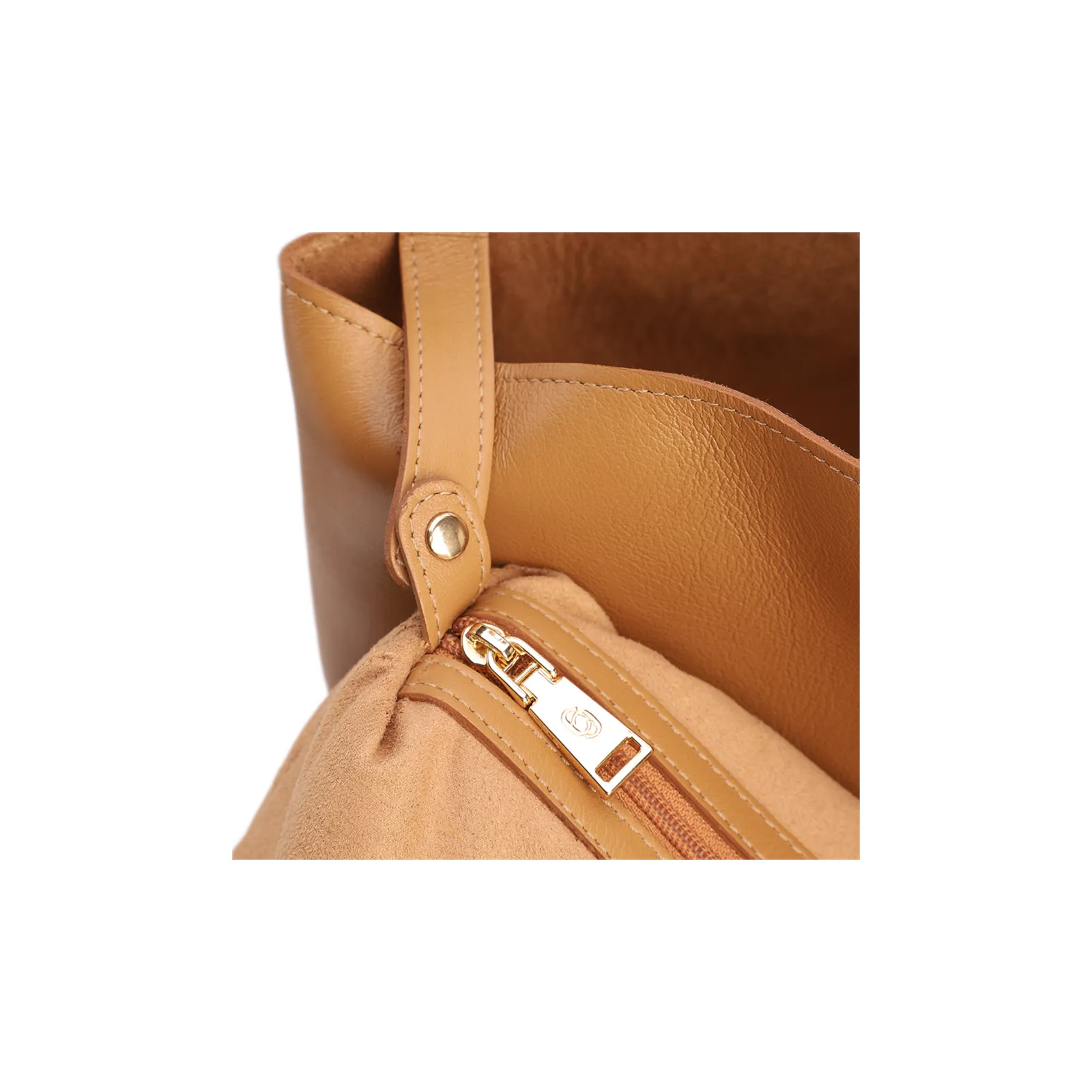 Bolsa Hobo Grande Couro Marrom Claro Alça Ráfia Lenço