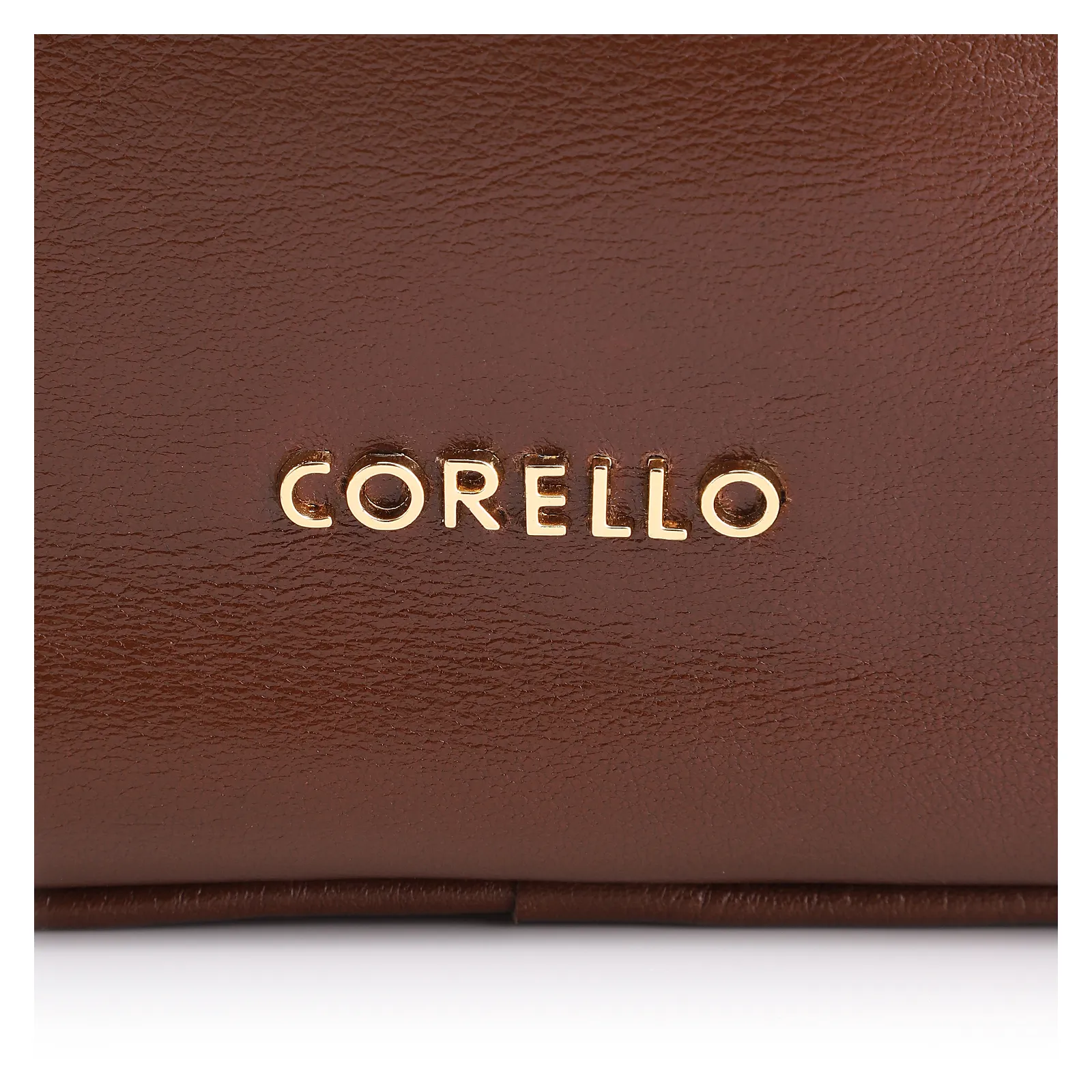 Bolsa Hobo Grande Couro Marrom Claro Pedras Laterais