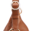 Bolsa Hobo Grande Couro Marrom Claro Tressê Argola - imagem 7