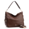 Bolsa Hobo Grande Couro Marrom Escuro  Pedras Laterais - imagem 3