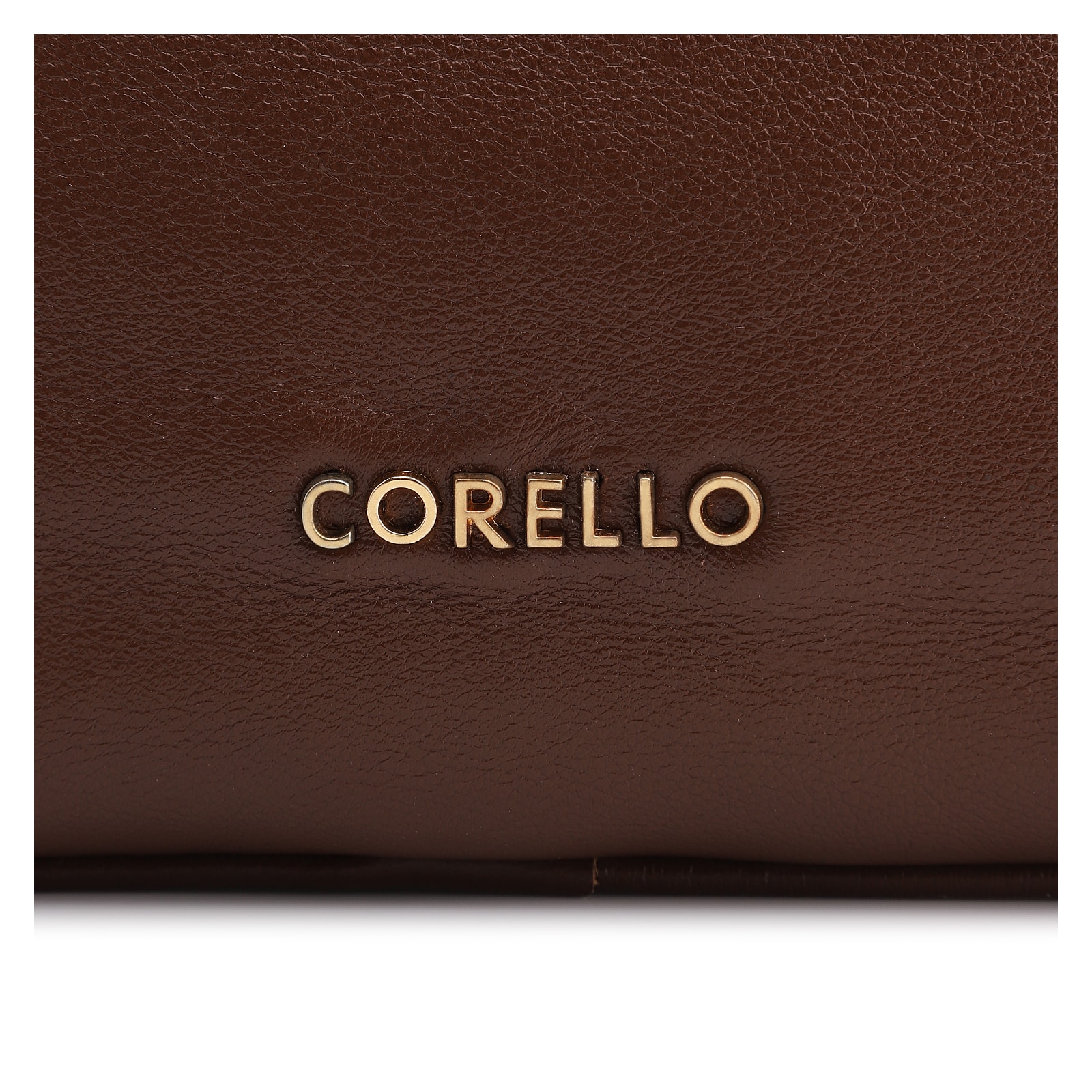Bolsa Hobo Grande Couro Marrom Escuro Pedras Laterais