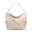 Bolsa Hobo Grande Couro Off White Pedras Laterais - imagem 1