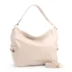 Bolsa Hobo Grande Couro Off White Pedras Laterais - imagem 2