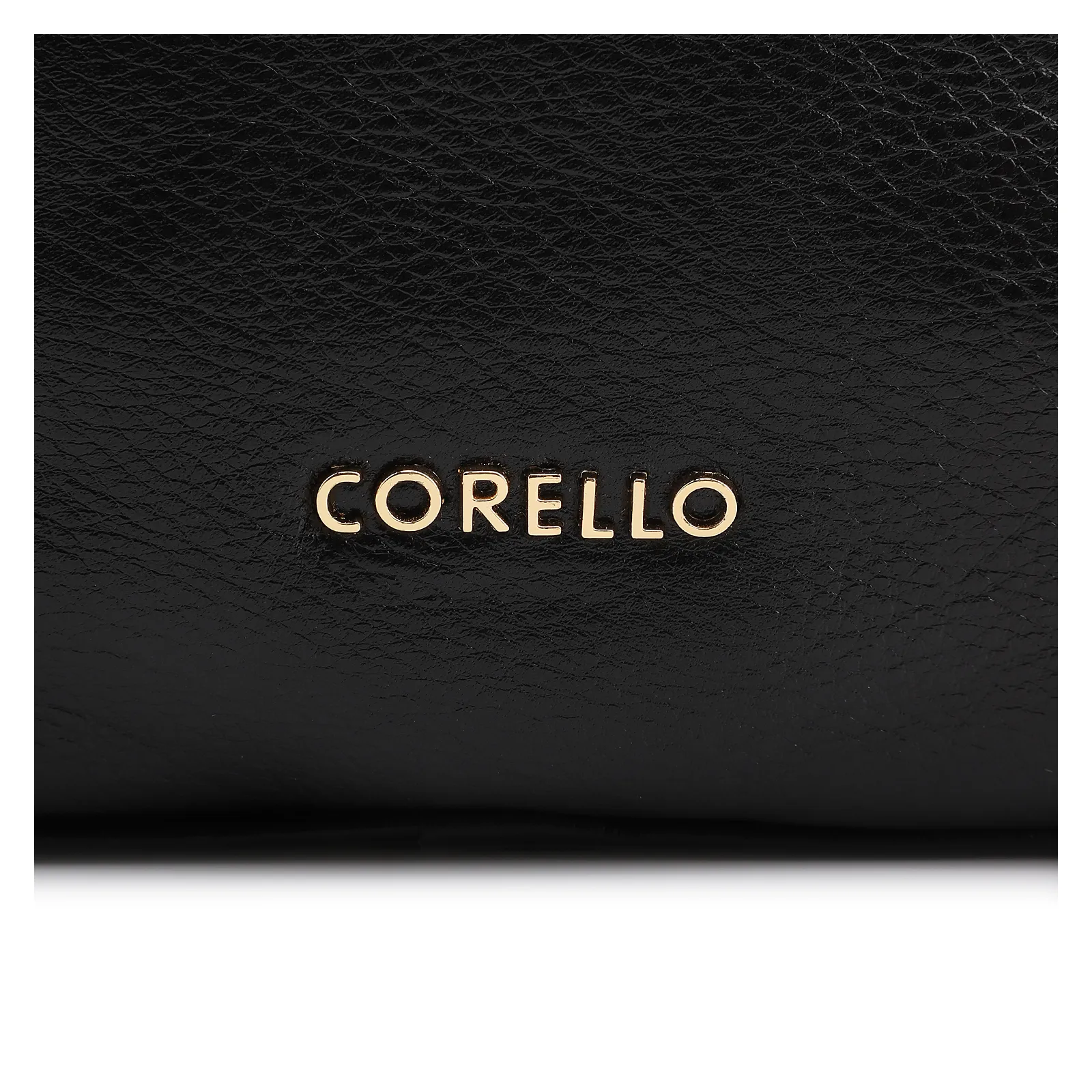 Bolsa Hobo Grande Couro Preta Pedras Laterais
