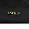 Bolsa Hobo Grande Couro Preta Pedras Laterais - imagem 6