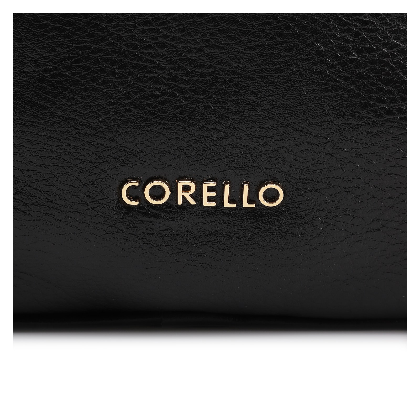 Bolsa Hobo Grande Couro Preta Pedras Laterais