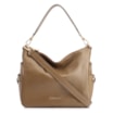 Bolsa Hobo Grande Couro Verde Claro Pedras Laterais - imagem 1