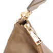 Bolsa Hobo Grande Couro Verde Claro Pedras Laterais - imagem 6