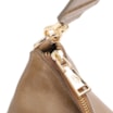 Bolsa Hobo Grande Couro Verde Claro Pedras Laterais - imagem 6