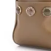 Bolsa Hobo Grande Couro Verde Claro Pedras Laterais - imagem 8