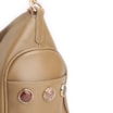Bolsa Hobo Grande Couro Verde Claro Pedras Laterais - imagem 9
