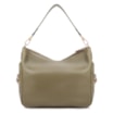 Bolsa Hobo Grande Couro Verde Pedras Laterais - imagem 3
